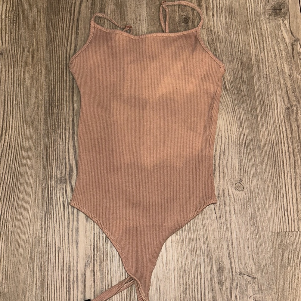 brown bodysuit